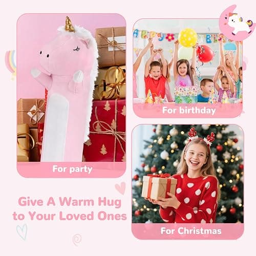 Unicorn Heating Pad for Period Cramps Menstrual Pain Relief, Portable Electric Heat Pads USB Powered, Cute Unicorn Toys Stuffed Animals Gifts, Funny Gift for Women Teen Girls Birthday Christmas thumbnail 6