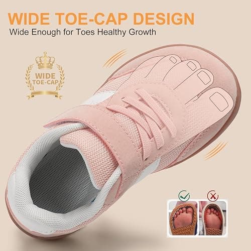 Kxsoi Toddler Shoes Zero Drop Minimalist Sneakers for Toddler/Little Kid Barefoot Slip on Tennis Shoes for Kids Boys Girls thumbnail 3