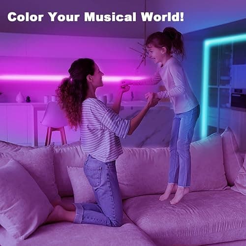 dalattin Led Strip Lights 200ft (2 Rolls of 100ft), Led Lights for Bedroom with App & Remote Control, 24V Led Lights Strip for Room & Festival Decoration thumbnail 5