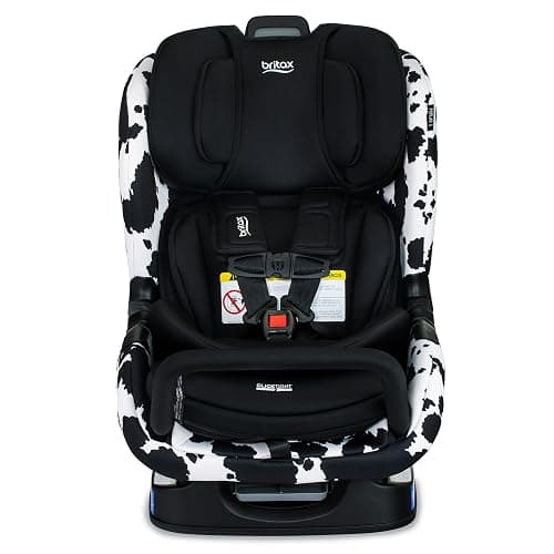 Britax Poplar S Convertible Car Seat, 2-in-1 Car Seat Extended Rear Facing, 17” Slim Car Seat Design with Fast & Easy ClickTight Installation, Anti-Rebound Bar & SafeWash Fabrics — Cowmooflage thumbnail 2