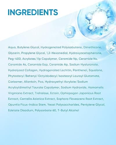 SKINTIFIC 5X Ceramides Moisture Barrier Cream, Hydrating Skin Barrier Repair Face Moisturizer for All Skin Types with Hyaluronic Acid & Centella, Daily Moisturizer, Non-Comedogenic thumbnail 9