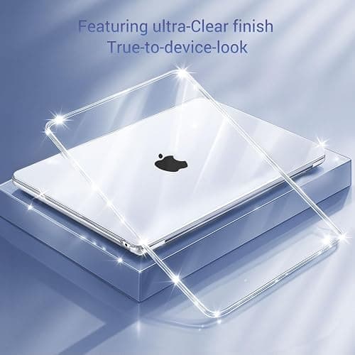 MOSISO Compatible with MacBook Air 13 inch Case M5 2026 M4 2025 M3 M2 2024-2022 A3449 A3240 A3113 A2681, Hard Shell&Keyboard Cover&Screen Film&Type C for MacBook Air 13.6 inch Case, Crystal Clear thumbnail 3