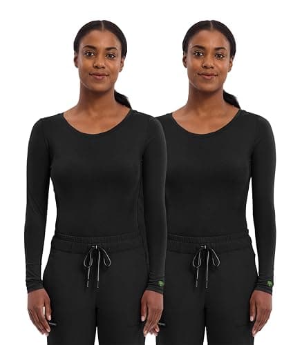 Healing Hands Women's Underscrub Soft Knit Melissa Longsleeve Scrub Tee with Breathable & Easy Care Fabric 5047 - Image 1