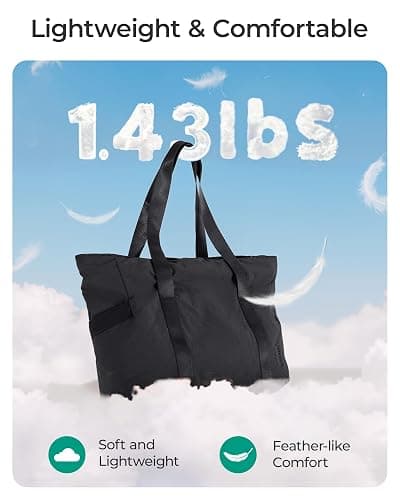 BAGSMART Tote Bag for Women, Tote Bag with Zipper Work Tote with Compartments Nurse Shoulder Hanbag for Travel, Gym thumbnail 7