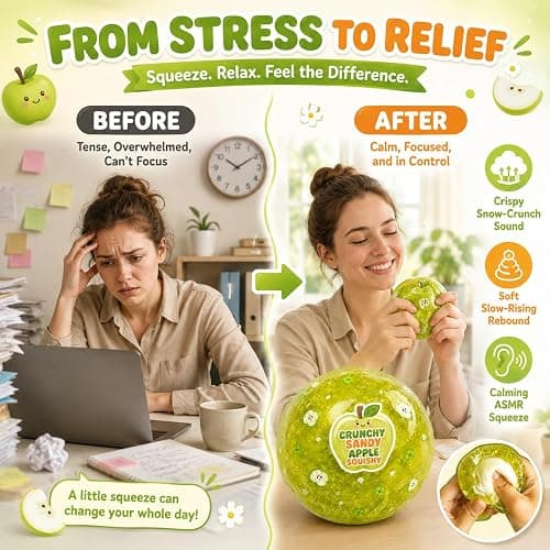 Crunchy Apple Squishy – Crispy Snow-Crunch Sensory Fidget for Adults thumbnail 4