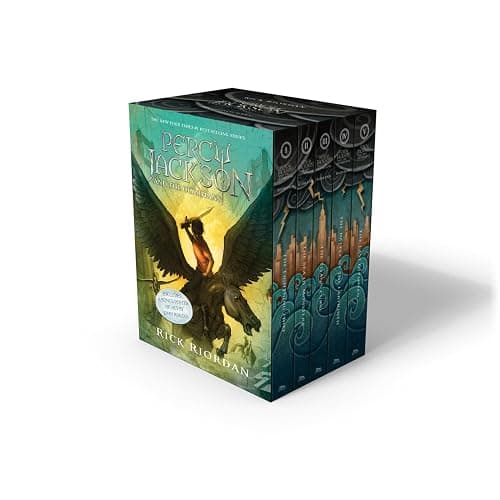Percy Jackson and the Olympians 5 Book Paperback Boxed Set (w/poster) - Product Bundle - Image 1