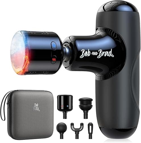 BOB AND BRAD Q2 Pro Mini Massage Gun with Heat and Cold, Pocket-Sized Deep Tissue Massager, HSA Portable Percussion Muscle Massager Gun, Ultra Small & Quiet Muscle Massager, FSA Eligible - Image 1