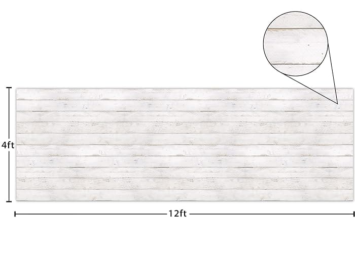 White Shiplap Better Than Paper® Bulletin Board Roll - 4 foot x 12 foot roll - Board Roll thumbnail 8