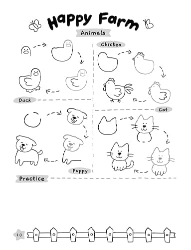 How To Draw 300+ Cute Stuff: Easy Step-by-Step Drawings of Animals, Nature, Vehicles, Food, Fantasy Things,... Book for Kids thumbnail 6