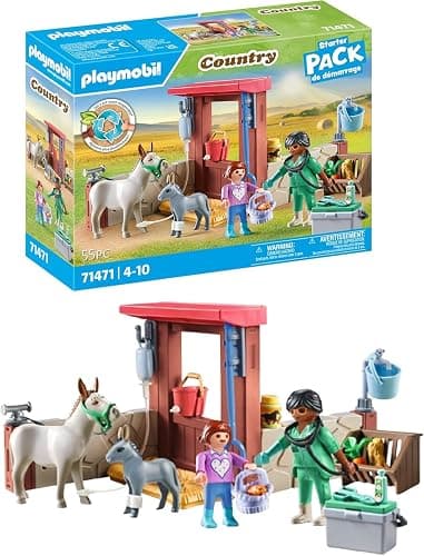 PLAYMOBIL | Country | Tierarzteinsatz bei den Eseln |Spielzeug für Kinder ab 4 Jahren | 71471 - Image 1