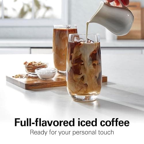 Hamilton Beach 2-Way 12 Cup Programmable Drip Hot and Iced Coffee Maker & Single Serve Coffee Machine, AquaFlow Showerhead Evenly Saturates Grounds, Glass Carafe, Auto Pause and Pour, Black (47500J) thumbnail 2