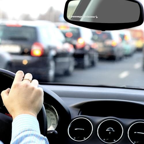 Heqxwl Rear View Mirror Sticker Set 3PCS Vinyl Message Decals for Car Interior Minimal Text Design Daily Reminder Gift for Drivers (White, Passenger Princess) thumbnail 7