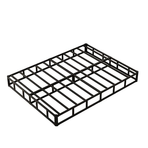 Maenizi 9 Inch Box Spring for Queen Bed, Heavy Duty Metal Box Spring Bed Base with Fabric Cover, Mattress Foundation, Easy Assembly, Noise Free, Black thumbnail 9