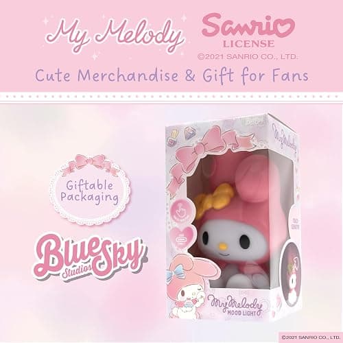 Blue Sky Studios Hello Kitty Character Light, Touch-Controlled Lamp for Girls Bedroom, Cute Kawaii Desk Decor, Collectible Merch Gift - My Melody thumbnail 6