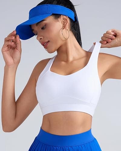 RUNNING GIRL Sports Bras for Women High Support Molded Cup High Impact Sports Bras with Sewn in Pads Racerback Running Bra thumbnail 3
