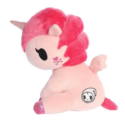 Aurora Enchanting ©Tokidoki Bellina Stuffed Animal - Bright & Colorful Design - Showpiece Plush - Pink 8.5 Inches thumbnail 6