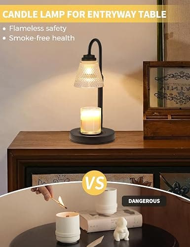 QUTADI Candle Warmer Lamp with Timer Dimmer, Birthday Gifts for Mom Women Friend Sister, House Warming Gifts, Wax Melt Warmer, Office Apartment Dorm Room Home Decor thumbnail 2