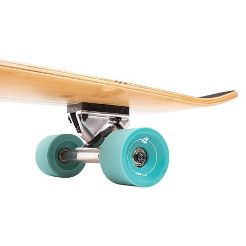Retrospec Zed Pintail & Cruiser Longboard Adult Skateboard - 44in Bamboo & Canadian Maple Deck with ABEC-7 Bearings, 70mm PU Wheels for Commuting & Carving thumbnail 3