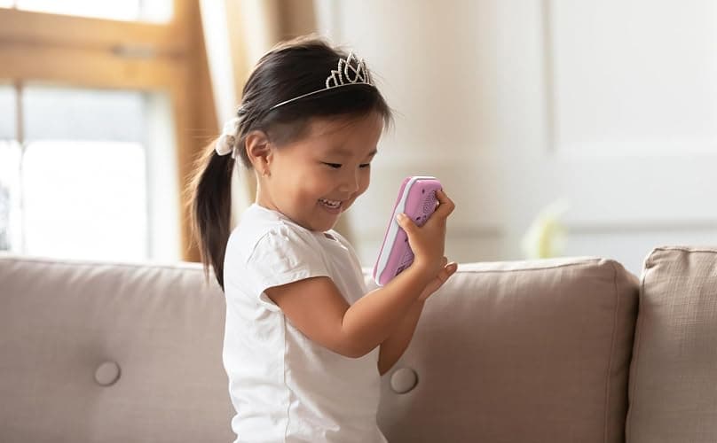 eKids Disney Princess Toy Phone for Kids, Toddler Toys Designed for Fans of Disney Princess Toys, Great Stocking Stuffers for Kids (DP-160) thumbnail 2