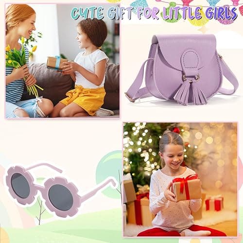 LJCTULY Girls Purse, Kids Crossbody Purse, Shoulder Bags for Toddler, Tassel Bags for Girls Age 2-14 thumbnail 2