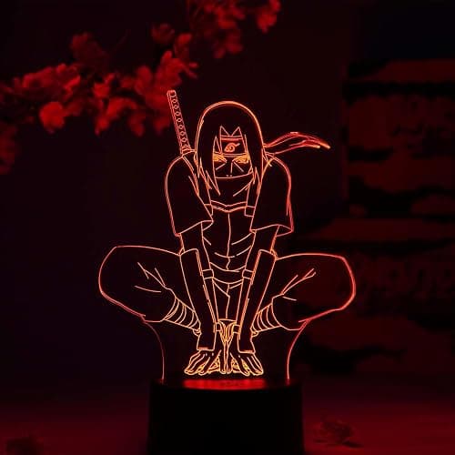 Otaku Lamps Itachi Uchiha Night Naruto – Anime Night Light, 16 Color RGB LED – Gift for Otaku - Image 1