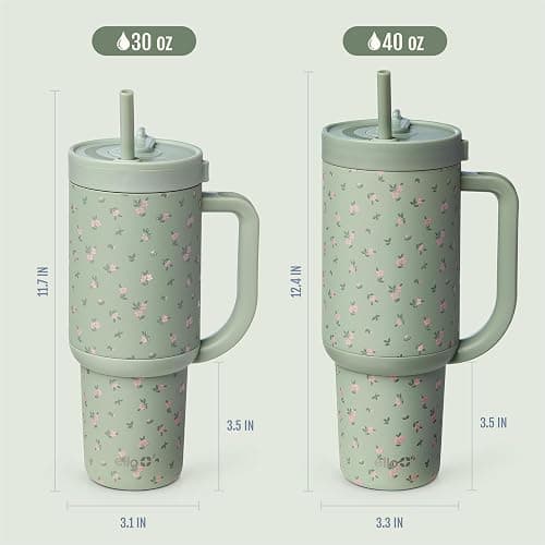 Ello Oasis 40oz Stainless Steel Tumbler - Full Bloom thumbnail 2