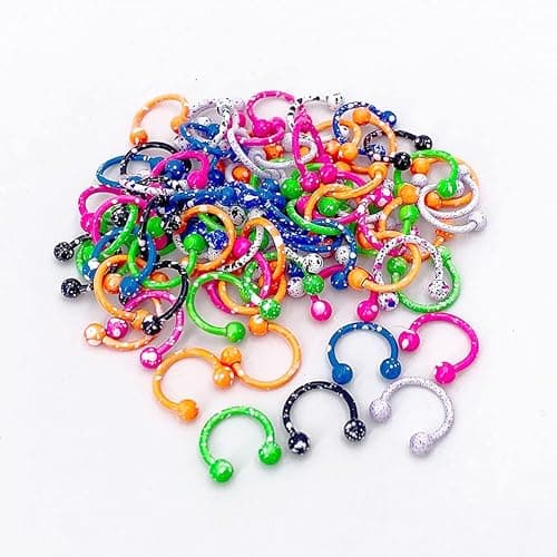 20 Pieces 16G Stainless Steel Septum Jewelry thumbnail 2