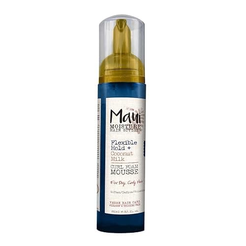 Maui Moisture Flexible Hold + Coconut Milk Curl Foam Mousse, for Curly Hair Styling, No Drying Alcohols, Parabens or Silicone, 8.5oz | for Curly Hair Styling - Image 1