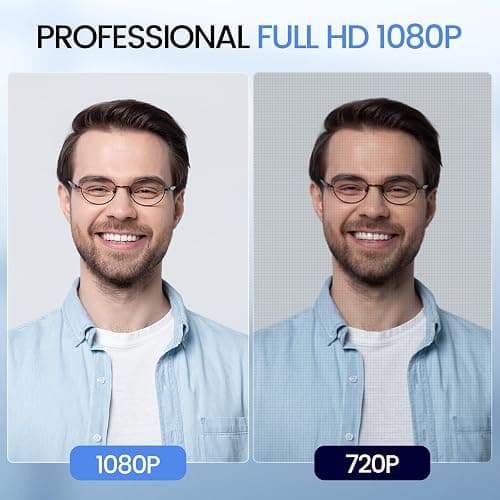 EMEET 1080P Webcam with Microphone, C960 Web Cam, 2 Mics, 90° FOV, USB Type-A & A-to-C Adapter, Plug&Play Computer Camera for Online Calling, Zoom/Teams/Facetime, Switch 2 Camera Support, 2025 Version thumbnail 2