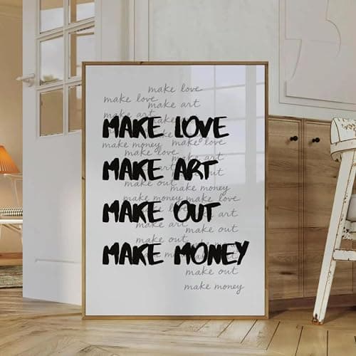 ZBELLO 3PCS/SET Canvas Painting, Black & White Leopard Print Unframed Canvas Wall Art, Retro Fashion Posters for Living Room & Entryway (A,50x70cm) thumbnail 4