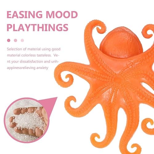 Mochi Animals Soft Squeeze Toys Lifelike Octopus Shape Novelty Press Stress Toy Accessories Cartoon Animal Vent for Ornament Adorable Vent Toys thumbnail 7