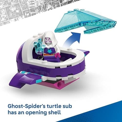 LEGO Marvel Spidey and His Amazing Friends Spidey: Underwater Vehicles Building Toy for Kids - Super Hero Pretend Play Set for Preschool Boys & Girls, Ages 4+ - Gift Idea for Birthdays - 11207 thumbnail 6