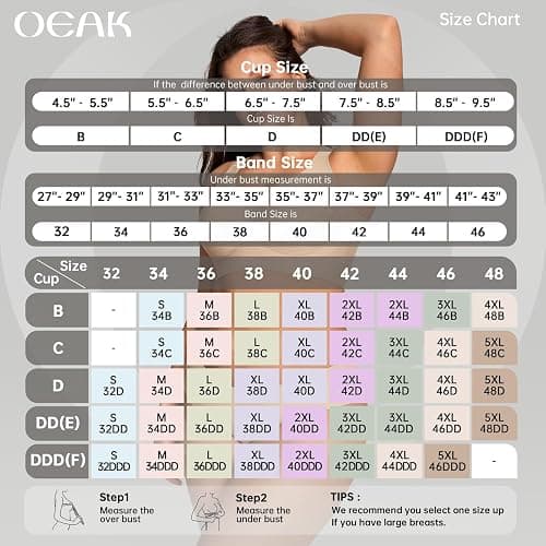 OEAK Womens Wireless Jelly Bra Plus Size Supportive Seamless Bras Full Coverage Push Up Comfortable No Underwire Tshirt Bras thumbnail 6