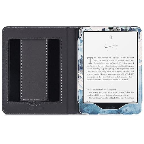 BOZHUORUI Case for 7" Kindle Paperwhite 12th Gen | Built-in Stand & Hand Strap | with Sleep/Wake | PU Leather Cover fits Kindle Colorsoft Signature Edition 2024/2025 (Magnolia) thumbnail 5