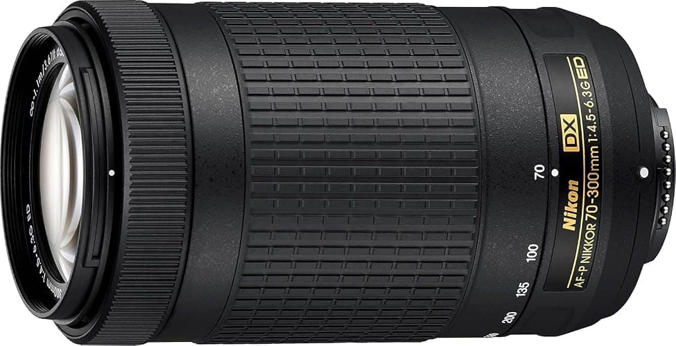 Nikon AF-P DX NIKKOR 70-300mm f/4.5-6.3G ED Lens for Nikon DSLR Cameras, Model 20061 (Renewed) - Image 1