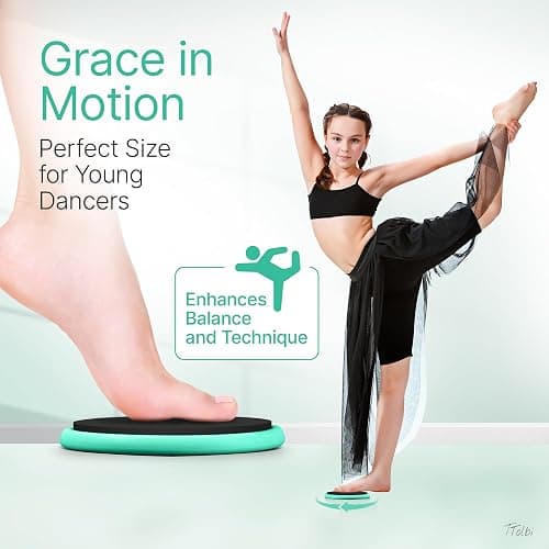 Premium Turning Boards for Dancers, Turn Board for Ballet and Ice Skating | Improve Spins, Technique and Balance, Portable Spin Disc for Dance and Figure Skating, Spinner Disk Training Equipment Gifts thumbnail 3
