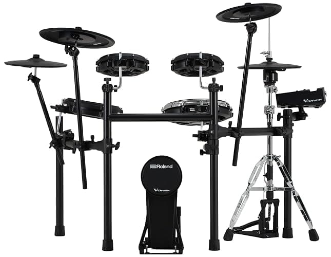 Roland TD316 V-Drums Electronic Drum Kit Bundle with Drum Throne, Audio Cable, Drumsticks, Drumstick Bag, and Austin Bazaar Polishing Cloth thumbnail 2