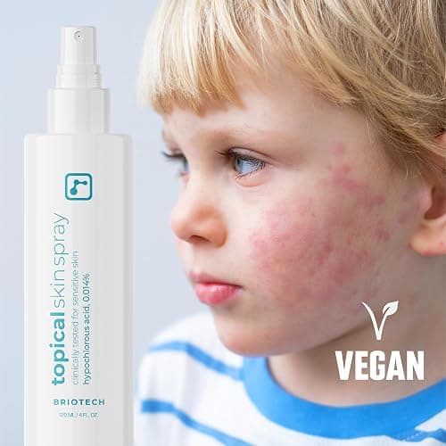 BRIOTECH Topical Skin Spray, Hypochlorous Acid Spray for Sensitive Skin, HOCl Facial Mist, Full Body Support Against Irritation, Calm Redness, Soothe Foot & Scalp, 8 oz (1 Pack) - 8 Ounce (Pack of 1) thumbnail 10