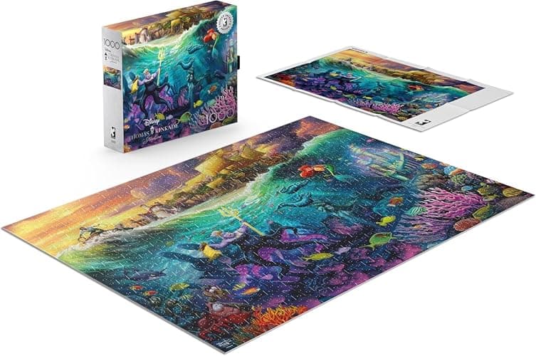 Buffalo Games - Silver Select - Thomas Kinkade - Disney Ursula - 1000 Piece Jigsaw Puzzle for Adults -Challenging Puzzle Perfect for Game Nights - Finished Size is 26.75 x 19.75 thumbnail 4