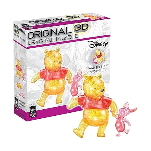 BePuzzled, Disney Winnie The Pooh and Piglet Original 3D Crystal Puzzle, Perfect for Puzzlers Ages 12 and Up, Challenging to Complete and Beautiful to Display, Collect Them All thumbnail 5