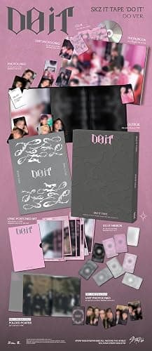 [PreOrder-Benefits] STRAYKIDS : SKZ DO IT TAPE (DO Version) Limited Album CD-R+Folded Poster+Unit Photocards+DO IT Mirror+Photobook+Lyric Postcard Set+Photocard thumbnail 2