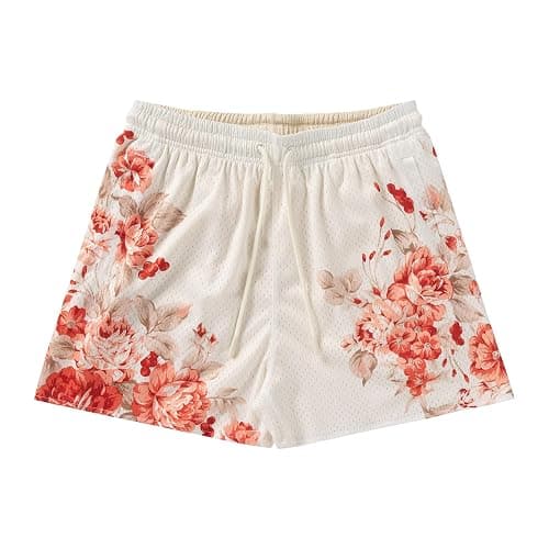 BOOMLEMON Mens Mesh Graphic Shorts Cool Casual Designer Streetwear Shorts Summer Athletic Running Basketball Short Pants - Image 1