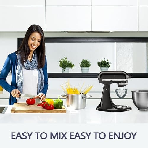 Flex Edge Beater for KitchenAid 4.5/5 QT Tilt Head Stand Mixer Kitchen Aid Mixer Accessory,With Silicone Edges For Kitchen Aid Accessories and Attachments thumbnail 2