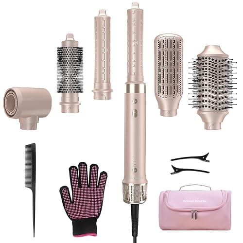 Mythsight StyleVibe 6-in-1 Air Styler with Hair Dryer & Auto-Wrap Curl L/R | Blow Dryer Brush, Thermal Brush and Straightener Brush For Fast Drying, Curls, Volumizing, Smooth Blowouts and Frizz Control - Image 1
