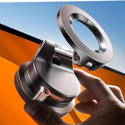 LISEN for Magsafe Car Mount, Magnetic Phone Holders for Your Car, Vacuum Phone Mount for Car Accessories for Women Men Interior Jeep BMW, SuctionPro Gifts Kits, for iPhone 17 Pro Max 16 15 14 13 - Image 1