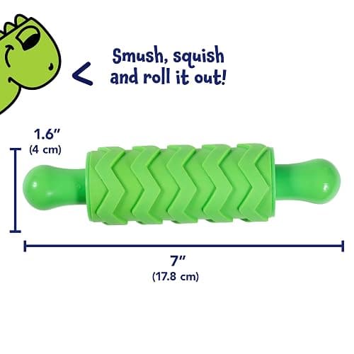 READY 2 LEARN Paint and Dough Texture Rollers, Set of 4 | Patterned Rolling Pins for Kids, Craft Accessories and Art Tools, Original Colors thumbnail 4