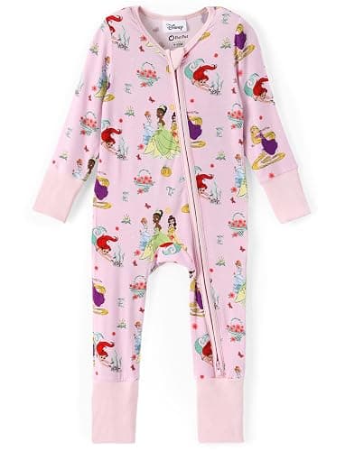 Disney Baby Viscose Made from Bamboo 2-Way Zipper Footie Outfit NB to Inf - Image 1