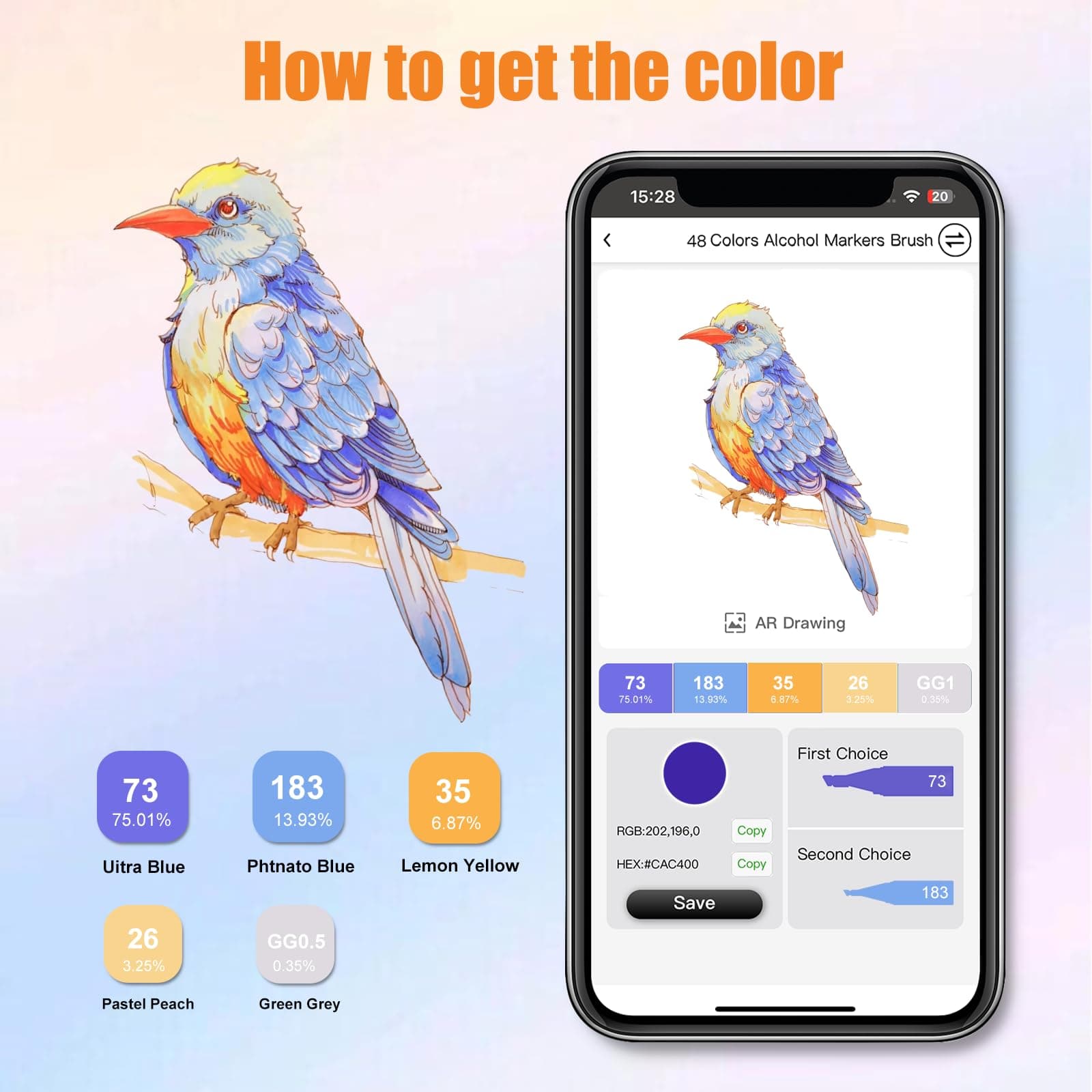 Chen Rui 168 Colors Alcohol Brush Markers with App Dual Tip Adult Markers thumbnail 2