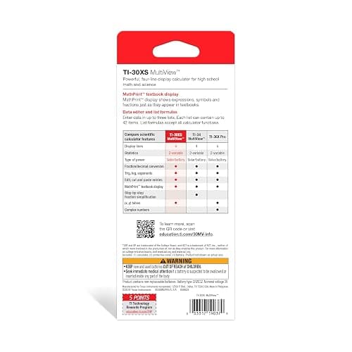 Texas Instruments TI-30XS MultiView Scientific Calculator thumbnail 6