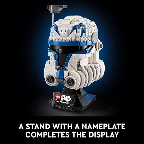 LEGO Star Wars Captain Rex Helmet Building Set, The Clone Wars Collectible Model for Adults, Star Wars Memorabilia, 75349 thumbnail 5